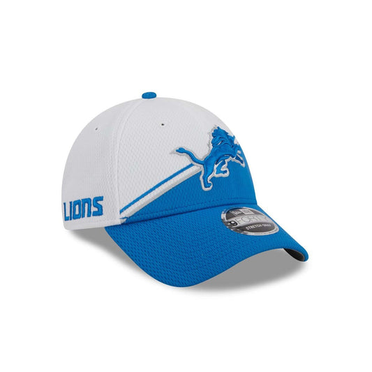 Men's Detroit Lions New Era White/Blue 2023 NFL 9FORTY Adjustable Hat