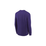 Youth Minnesota Vikings Nike Primary Logo Purple Dri-Fit Long Sleeve Tee - Pro Jersey Sports