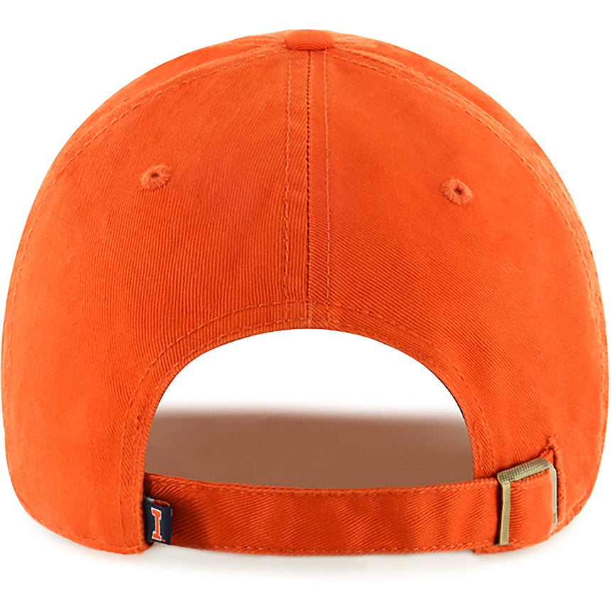 Illinois Fighting Illini Orange "I" Logo Cleanup Adjustable Hat By '47 brand - Pro Jersey Sports