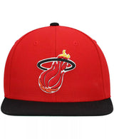 Men's Miami Heat Mitchell & Ness 2-Tone 2.0 Snapback Hat-Red/Black - Pro Jersey Sports