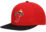 Men's Miami Heat Mitchell & Ness 2-Tone 2.0 Snapback Hat-Red/Black - Pro Jersey Sports