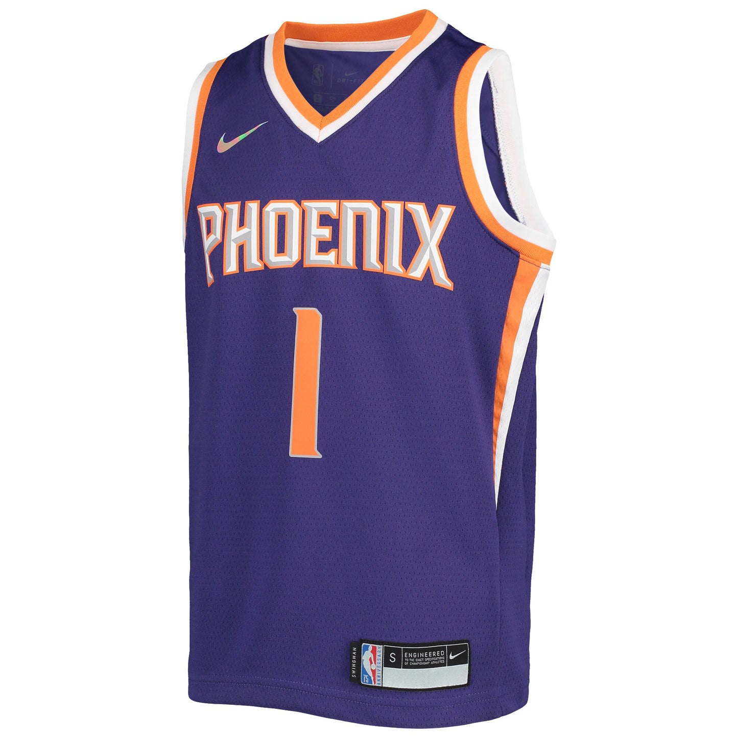 Youth Devin Booker Phoenix Suns Nike Purple Icon Edition Swingman Jersey