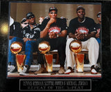 Chicago Bulls Dennis Rodman, Michael Jordan, & Scottie Pippen "Repeat of the 3-Peat" Photo Plaque - Pro Jersey Sports