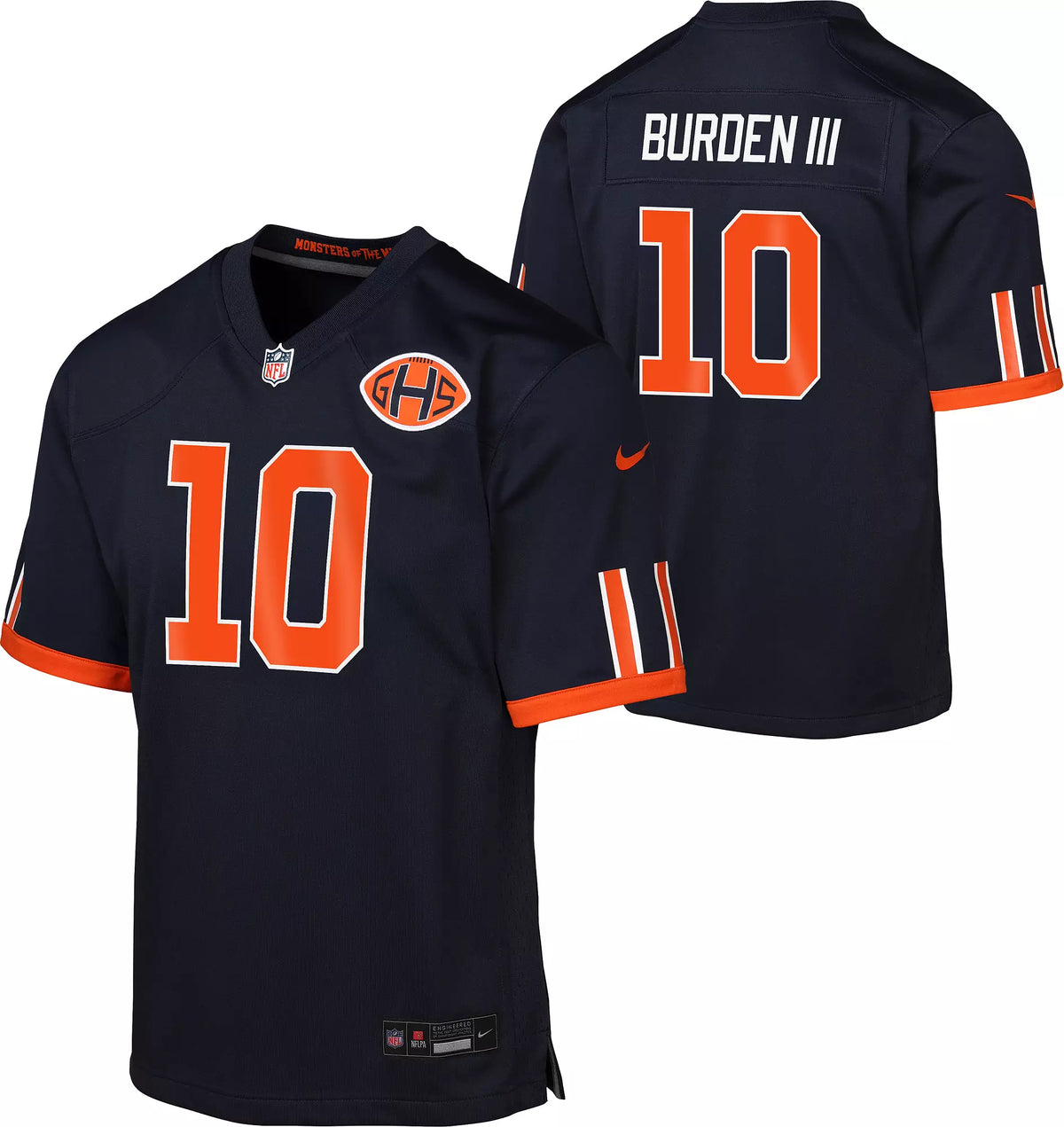 Youth Luther Burden III Chicago Bears Navy 2026 Rivalries Collection Nike Game Jersey