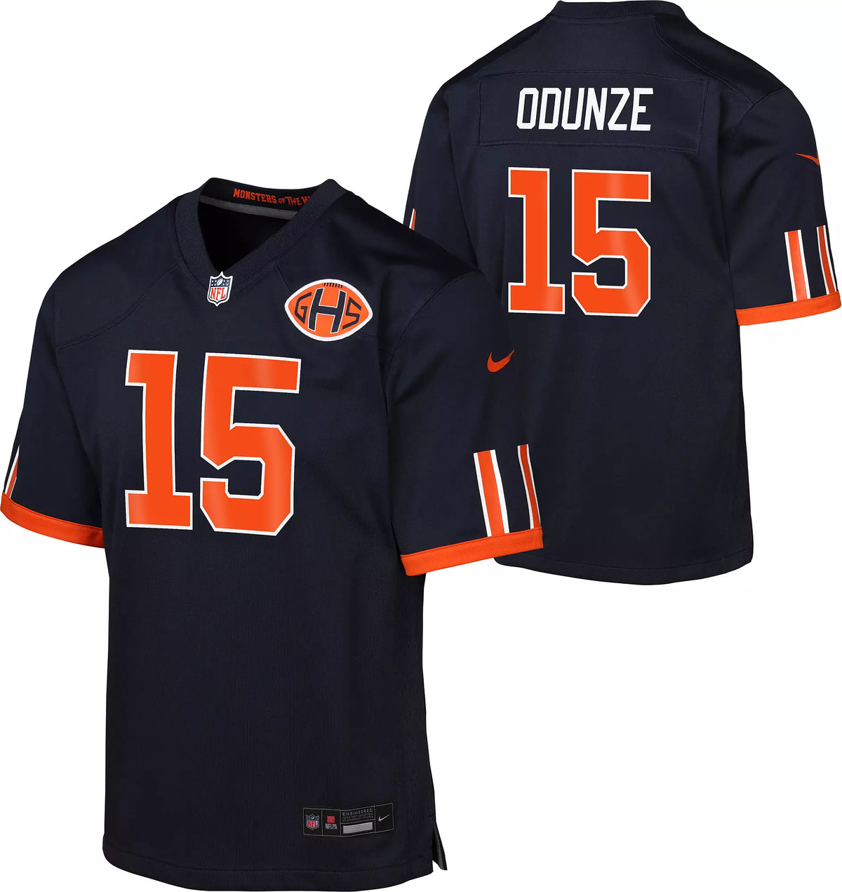 Youth Rome Odunze Chicago Bears Navy 2026 Rivalries Collection Nike Game Jersey