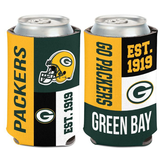 Green Bay Packers 12 oz. Color Block Can Cooler By Wincraft