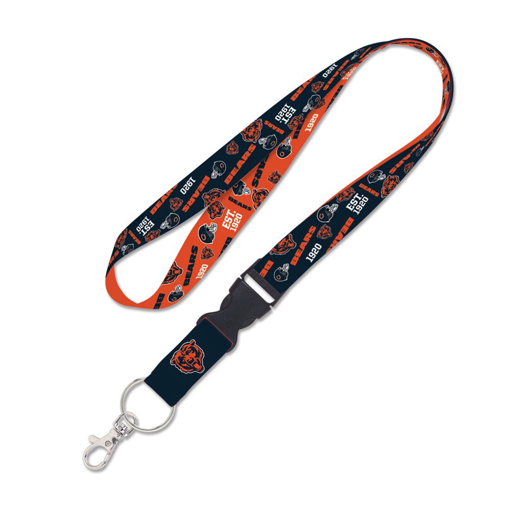 Chicago Bears Scatter Print Breakaway Lanyard