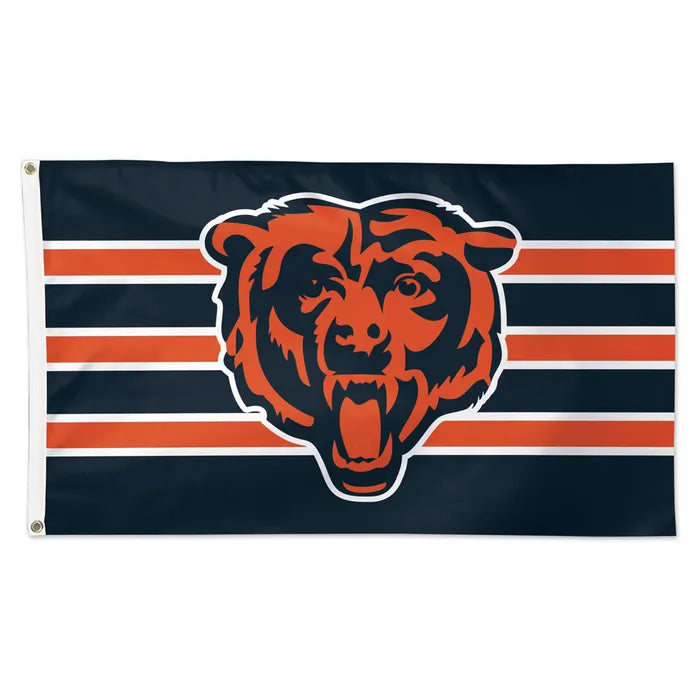 Chicago Bears 3x5 Stripes Deluxe Flag - Pro Jersey Sports
