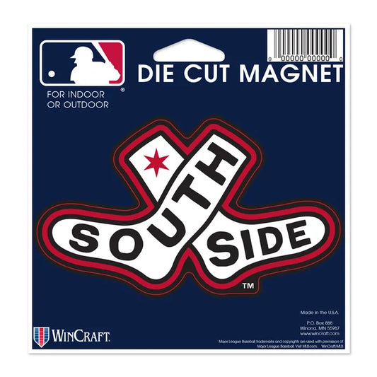 Chicago White Sox City Connect 4.5X6 Die Cut Magnet By Wincraft - Pro Jersey Sports