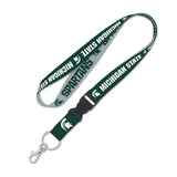 Michigan State Spartans Double Sided Lanyard With Detachable Buckle By Wincraft - Pro Jersey Sports