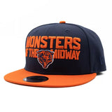 Chicago Bears New Era 2 Tone Navy Orange Monsters Of The Midway Adjustable Snapback Hat - Pro Jersey Sports