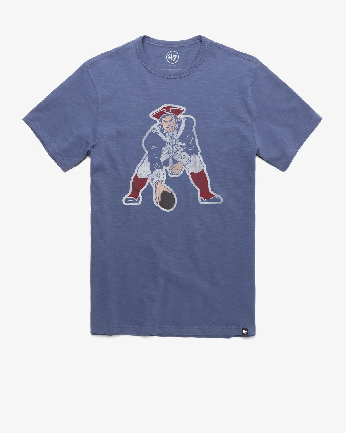 Men's New England Patriots '47 Brand Bleacher Blue Grit Vintage Scrum T-Shirt - Pro Jersey Sports