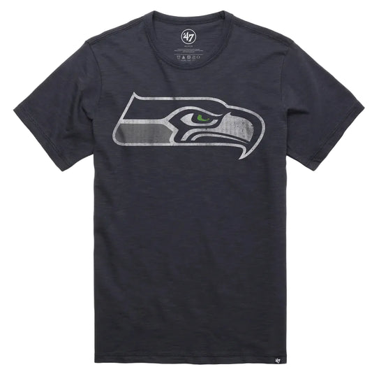 Mens Seattle Seahawks Fall Navy Grit Scrum Tee