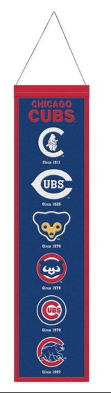 Chicago Cubs 8X32 Wool Banner - Pro Jersey Sports