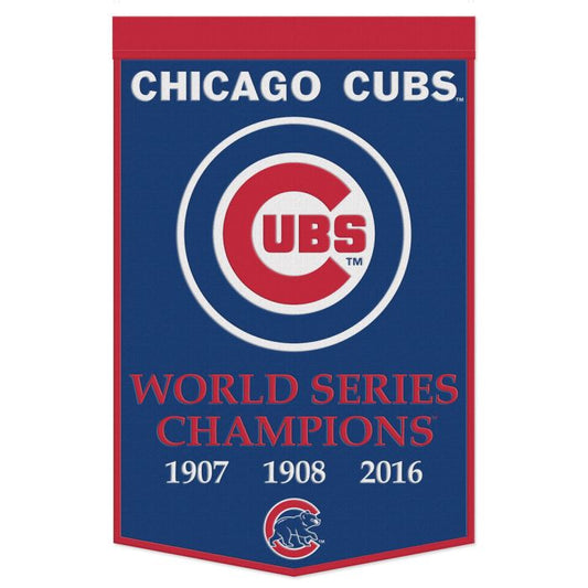 Chicago Cubs 24X38 Wool Dynasty Banner