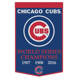 Chicago Cubs 24X38 Wool Dynasty Banner - Pro Jersey Sports