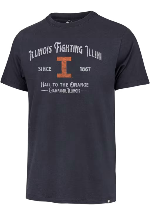 Illinois Fighting Illini 47 Brand Navy Whitlock Franklin T-Shirt - Pro Jersey Sports