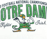 47 Brand Notre Dame Fighting Irish Ladies 2013 BCS National Championship Game Bound Game Time T-Shirt - White - Pro Jersey Sports