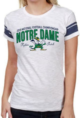 47 Brand Notre Dame Fighting Irish Ladies 2013 BCS National Championship Game Bound Game Time T-Shirt - White - Pro Jersey Sports