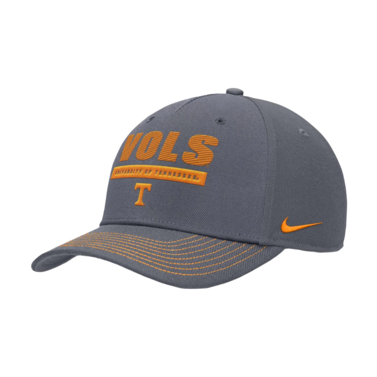 Men's Nike Tennesse Volunteers On Field Flint Gray Rise Adjustable Hat