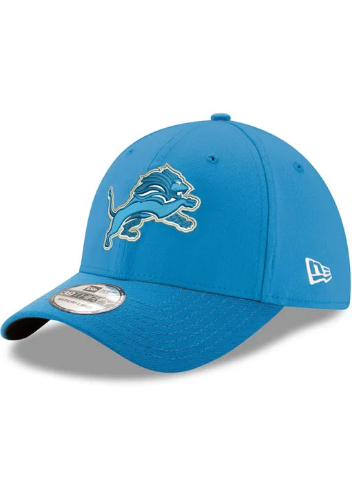 Men's Detroit Lions New Era Blue Team Classic 39THIRTY Flex Hat