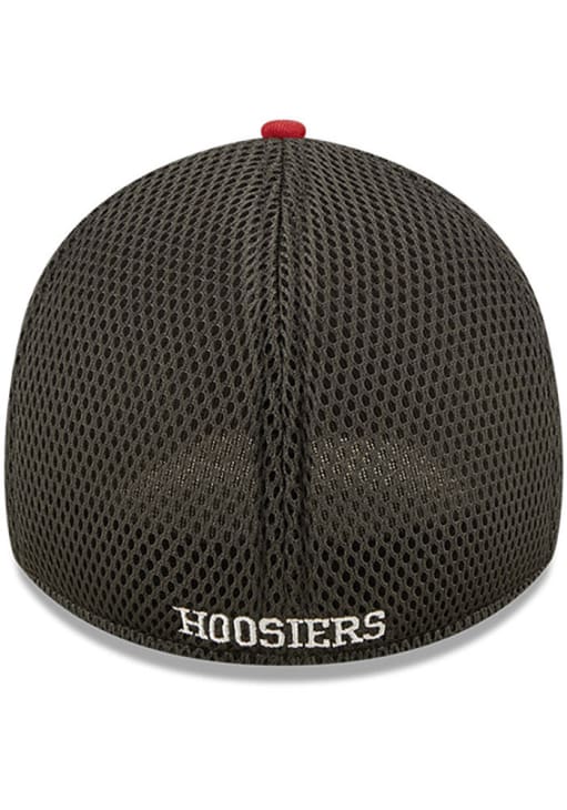 Indiana Hoosiers New Era Crimson/Graphite Team Neo 39THIRTY Flex Hat