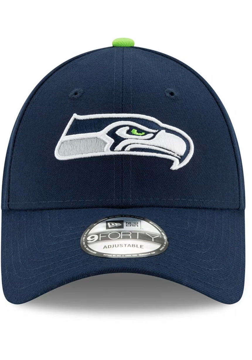 Seattle Seahawks Navy Team Classic New Era 9Forty Adjustable Hat - Pro Jersey Sports
