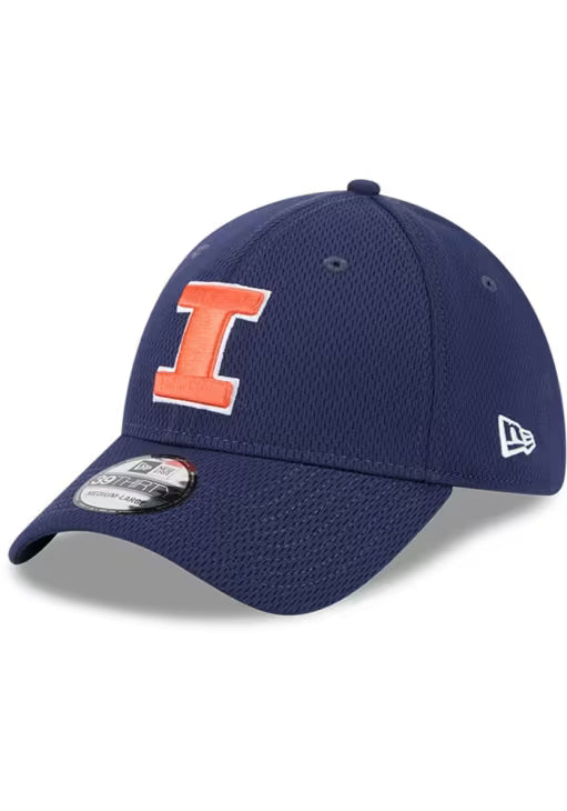 Illinois Fighting Illini Navy Blue New Era Dash Mark 39THIRTY Flex Hat