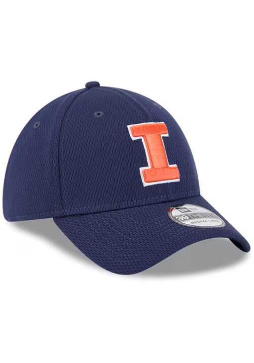 Illinois Fighting Illini Navy Blue New Era Dash Mark 39THIRTY Flex Hat