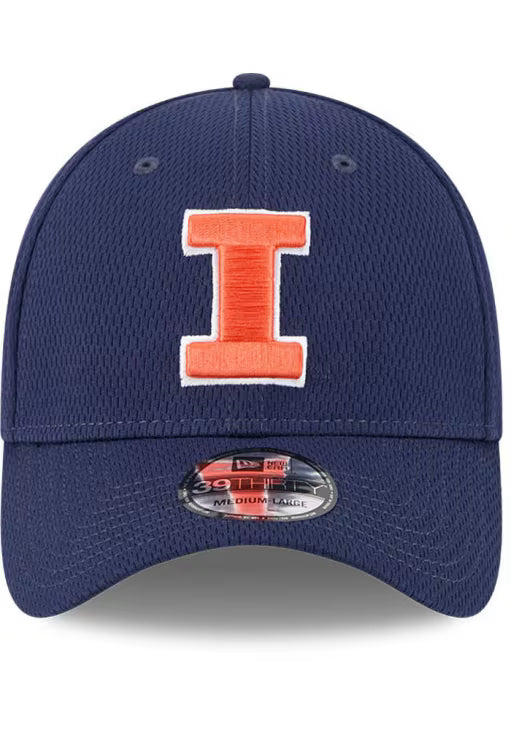 Illinois Fighting Illini Navy Blue New Era Dash Mark 39THIRTY Flex Hat