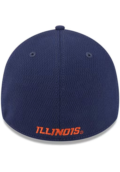 Illinois Fighting Illini Navy Blue New Era Dash Mark 39THIRTY Flex Hat