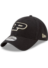 Purdue Boilermakers Core Classic Black 9TWENTY Adjustable Hat By New Era - Pro Jersey Sports