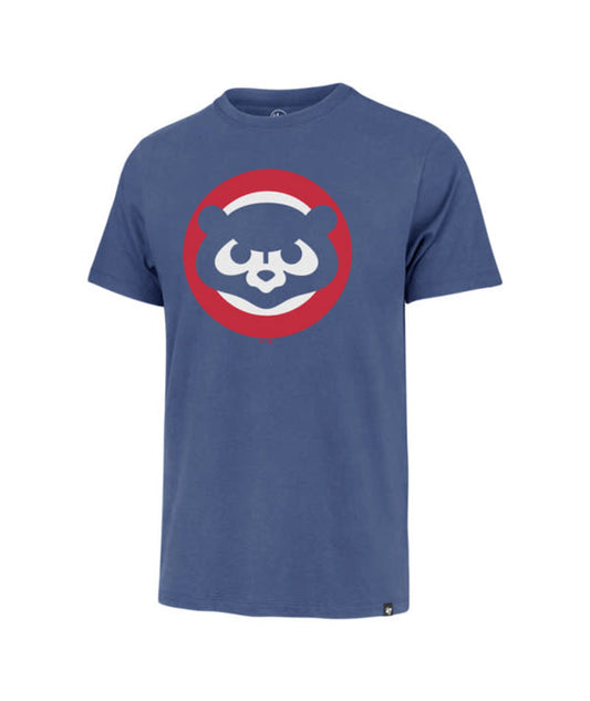 47 Mens Chicago Cubs Royal 1984 Logo Imprint Franklin T-Shirt