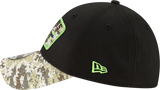 Men's Seattle Seahawks New Era Black 2021 Salute to Service 39THIRTY Flex Hat - Pro Jersey Sports