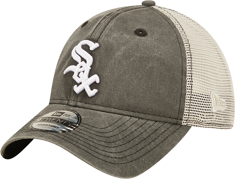 Chicago White Sox New Era Washed Trucker 9TWENTY Adjustable Snapback Hat