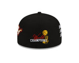 Men's New Era Black Miami Heat 3x World Champions Count the Rings 59FIFTY Fitted Hat - Pro Jersey Sports