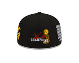 Los Angeles Lakers New Era Black 17x World Champions Count the Rings 59FIFTY Fitted Hat - Pro Jersey Sports