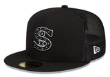Chicago White Sox New Era Black 2023 Batting Practice Trucker 59FIFTY Fitted Hat - Pro Jersey Sports