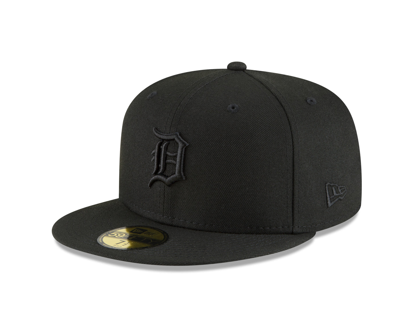 Men's Detroit Tigers New Era Tonal Black On Black 59FIFTY Fitted Hat