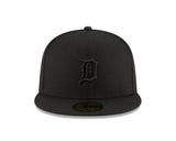 Men's Detroit Tigers New Era Tonal Black On Black 59FIFTY Fitted Hat - Pro Jersey Sports