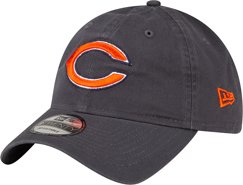 Chicago Bears New Era Dark Grey 'C' Logo 9TWENTY Adjustable Hat