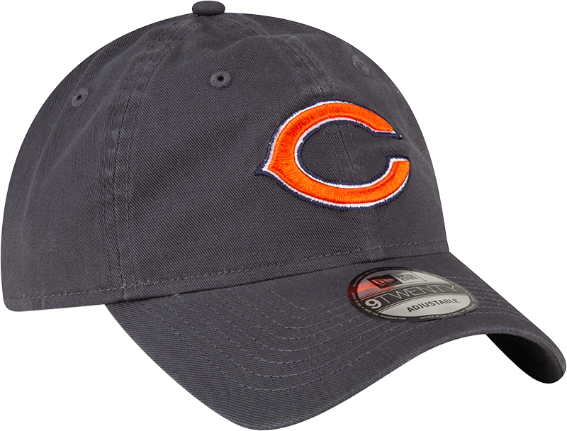 Chicago Bears New Era Dark Grey 'C' Logo 9TWENTY Adjustable Hat