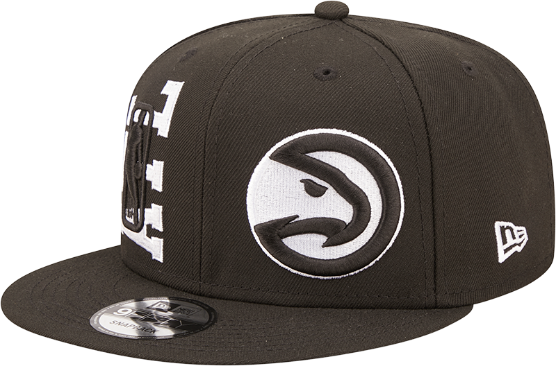 Atlanta Hawks New Era Black 2022 NBA Draft 9FIFTY Snapback Hat