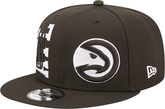 Atlanta Hawks New Era Black 2022 NBA Draft 9FIFTY Snapback Hat