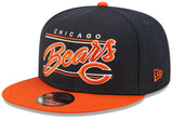 Chicago Bears Primary Logo New Era Team Script 2 Tone 9FIFTY Snapback Hat - Pro Jersey Sports