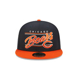 Chicago Bears Primary Logo New Era Team Script 2 Tone 9FIFTY Snapback Hat - Pro Jersey Sports