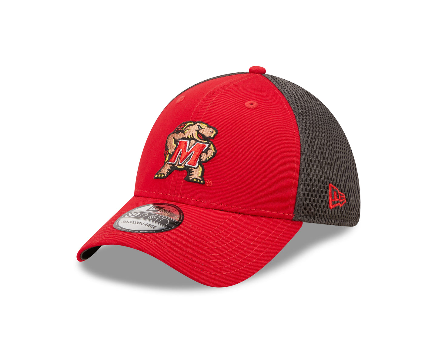 Maryland Terrapins New Era Red/Graphite Team Neo 39THIRTY Flex Hat