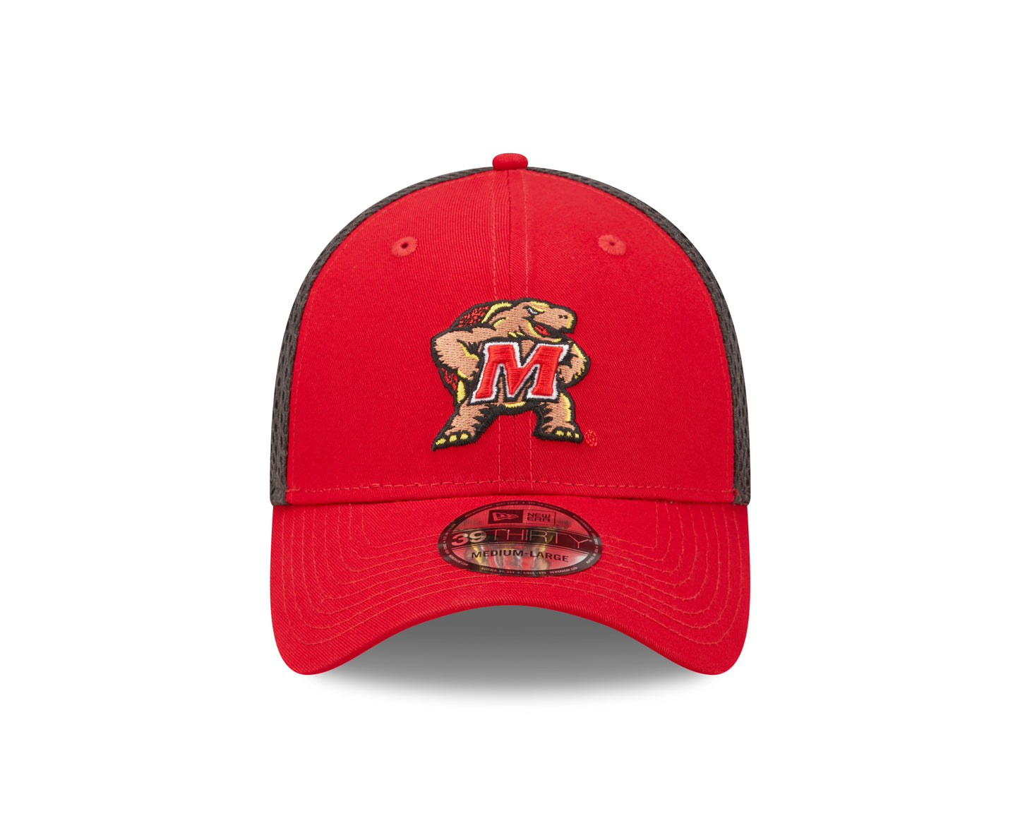 Maryland Terrapins New Era Red/Graphite Team Neo 39THIRTY Flex Hat