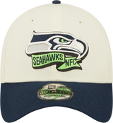 Men's Seattle Seahawks New Era Action Chrome/Navy 2022 Sideline 39THIRTY Flex Hat - Pro Jersey Sports