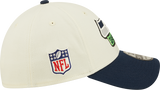 Men's Seattle Seahawks New Era Action Chrome/Navy 2022 Sideline 39THIRTY Flex Hat - Pro Jersey Sports
